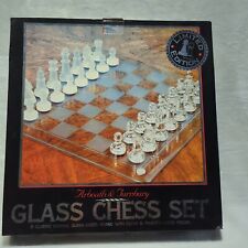 Chess set glass for sale  POOLE