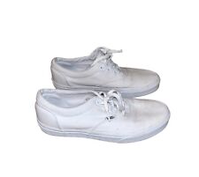Zapatillas informales VANS auténticas blancas con cordones para mujer talla 9,5, usado segunda mano  Embacar hacia Argentina