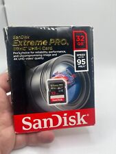 Tarjeta SanDisk 32GB 32G Extreme PRO SD SDHC SDXC 95MB/s Clase 10 UHS-1 U3 CAJA ABIERTA segunda mano  Embacar hacia Argentina