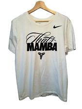 Nike Kobe Bryant That’s Mamba White Black Logo Tee T-Shirt Size Men's Large for sale  Shipping to South Africa