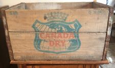 Vintage 1966 CANADA DRY B&B Bottling Wood Wooden Carrier Crate Box for sale  Shipping to South Africa