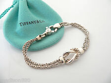 Tiffany & Co Silver Double Rope Knot Bracelet Bangle Rare 7.5 In Gift Love Pouch for sale  Palm Beach Gardens