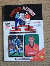 Manchester united programme for sale  CRANLEIGH