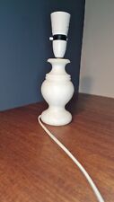 Used, White Marble Onyx Table Bed Side Lamp Base, 24.5cm Tall Vintage Small  for sale  Shipping to South Africa