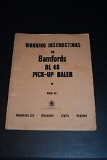 Bamfords BL-48 Pick-Up Baler Working Instructions 1962 for sale  Shipping to Ireland
