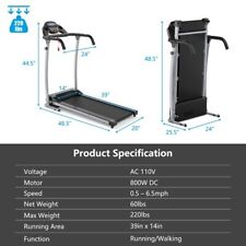 800w folding treadmill for sale  Inwood