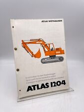 Używany, ++ Atlas / Koparka gąsienicowa / 1204 / Lista części zamiennych / Lista części / 1987 ++ na sprzedaż  Wysyłka do Poland