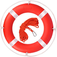 Anillo salvavidas, anillos de seguridad para barco de 23"/28", boya salvavidas con cinta reflectante y, usado segunda mano  Embacar hacia Argentina