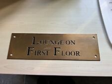 Brass sign lounge for sale  SOUTHPORT