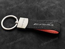 NUEVO LLAVERO AMG PIEL ALCANTARA CUERO PARA MERCEDES BENZ KEYCHAIN KEYRING segunda mano  Embacar hacia Argentina