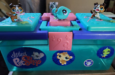 2007 Hasbro* LITTLEST PET SHOP* Caixa de trava de armazenamento com 4 animais de estimação! comprar usado  Enviando para Brazil