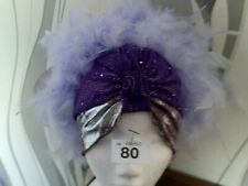 Silver purple turban for sale  THORNTON-CLEVELEYS