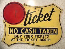 Ride tickets sign for sale  Grosse Pointe