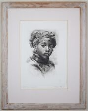 Tandroy Girl, Madagascar. A/P Etching by listed artist Christopher Robinson 1997 for sale  Shipping to South Africa