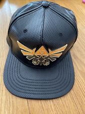 Zelda Gold Metal Snapback Sombrero como cuero negro liso y limpio gorra de béisbol segunda mano  Embacar hacia Mexico