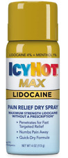Spray seco 2 piezas Icy Hot Max Strength 4% alivio del dolor, 4 oz 041167174029VL segunda mano  Embacar hacia Argentina