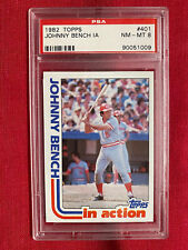 1982 Topps Johnny Bench IA #401 PSA 8, used for sale  Shipping to South Africa