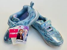 Tênis Disney Frozen II Anna/Elsa azul claro com gancho e laço ~Tamanho 10 ~Novo com etiquetas comprar usado  Enviando para Brazil