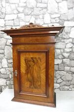 Beautiful Antique Wooden Wall Cabinet Medicine Cabinet Mahogany 1860th Bathroom for sale  Shipping to South Africa