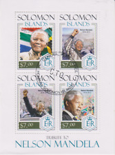 Nelson Mandela Isole Salomone Timbrato 3762 for sale  Shipping to South Africa