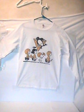 Camiseta masculina pequena Pittsburg Penguins Snoopy Woodstock Peanuts Players em estado perfeito menos comprar usado  Enviando para Brazil