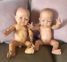 Used, Vintage Berjusa Anatomically Correct 20" Newborn Twins Baby Boy and Girl Dolls for sale  Shipping to South Africa