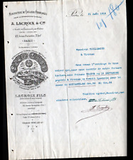 PARIS (X°) USINE de PEINTURE pour CERAMIQUE Microsol "A. LACROIX & Cie" en 1915 comprar usado  Enviando para Brazil