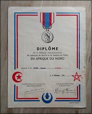 Diplôme medaille commemorativ d'occasion  Antibes