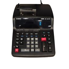 Calculadora de escritorio de impresión térmica digital Casio DR-120TM negra *Probado funciona* segunda mano  Embacar hacia Argentina