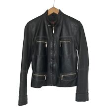 Prada Damska czarna skórzana kurtka Rozmiar M, używany na sprzedaż  PL