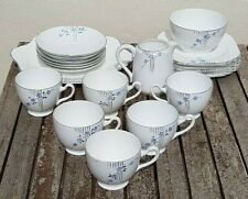 Used, Vintage Art Deco Heathcote china Tea Set for 6, cake plate, sugar bowl, milk jug for sale  ST. AGNES