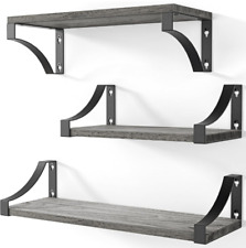 Grey wall shelves for sale  Shipping to Ireland