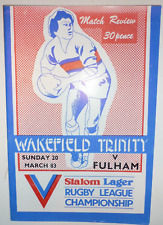 Wakefield trinity fulham for sale  ASKAM-IN-FURNESS