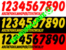 kit nome + numero videoflex x maglia gallipoli 09-10 garman nero,rosso o bianco, usato usato  Vanzaghello