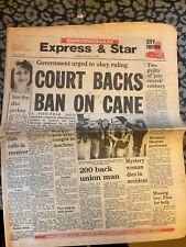 1982 historical newspaper for sale  WALSALL