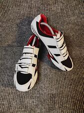 Zapatos de ciclismo para mujer Venzo talla 8 clics blancos rojos segunda mano  Embacar hacia Argentina