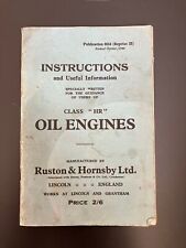 Ruston hornsby oil for sale  MARKET RASEN