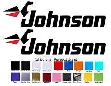 Johnson Outboard Motor Decal kit of 2 Reproduction Bass Boat Fishing Boat for sale  Shipping to South Africa