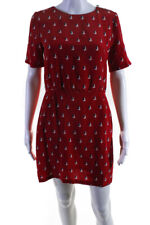 Menino. Mini vestido justo Band Of Outsiders feminino estampa veleiro vermelho tamanho 1 comprar usado  Enviando para Brazil