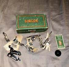 Vintage SINGER  160809 Sewing Machine Attachments with Box USA for sale  Shipping to South Africa