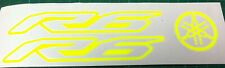 2 X  FLUORESCENT YELLOW  YAMAHA YZF-R6    VINYL DECAL STICKERS  145mm x 22mm  for sale  Shipping to South Africa