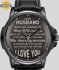 Para meu marido Presente Lindo Relógio De Pulso exclusivo de texto, usado comprar usado  Enviando para Brazil