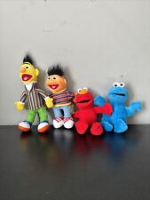 Sesame Street Bert Ernie Elmo And Cookie Monster Soft Plush Toys for sale  Shipping to South Africa