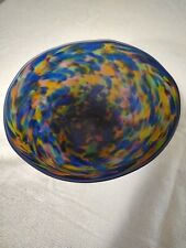 art blue glass bowl for sale  Denver