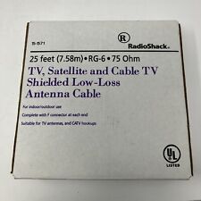 Used, Radio Shack 25' Satellite And Cable TV Shielded Low-Loss Antenna Cable 15-1571 for sale  Shipping to South Africa