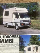 bambi motorhome for sale  PERSHORE