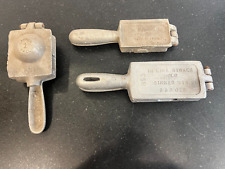3 VINTAGE SINKER MOLDS - C. PALMER WEST NEWTON PA. 15089 & 126 - CANON 1 MOLD 80 for sale  Shipping to South Africa