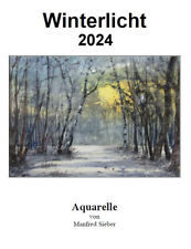 Aquarellkalender 2024 winterli gebraucht kaufen  München
