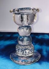 Vintage Pertti Santalahti Humppila Clear Glass Candle Holder serie kivi Signed! myynnissä  Leverans till Finland