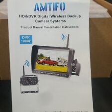 Câmera de backup digital sem fio AMTIFO A7 HD 1080P com monitor DVR de 7 polegadas comprar usado  Enviando para Brazil